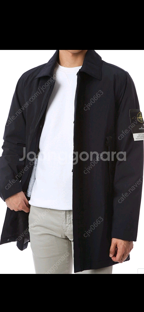 스톤아일랜드 소프트쉘 프리마로프트 반코트 L--0