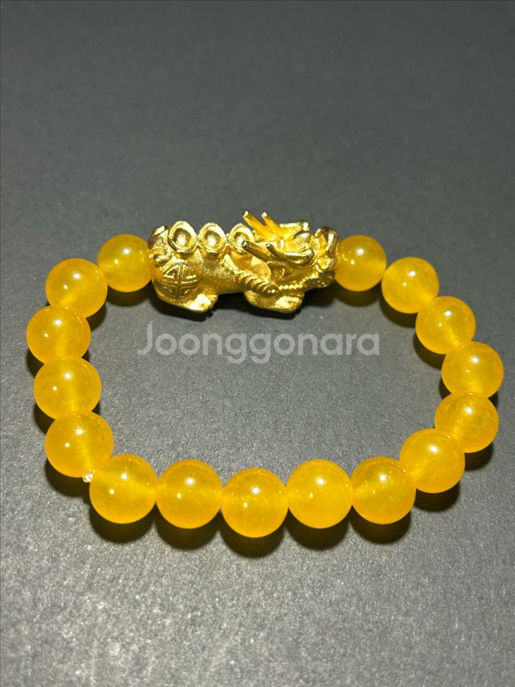 천연 황옥 비휴팔찌 (10mm)--1
