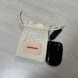 미닛뮤트 mm 카드지갑 블랙