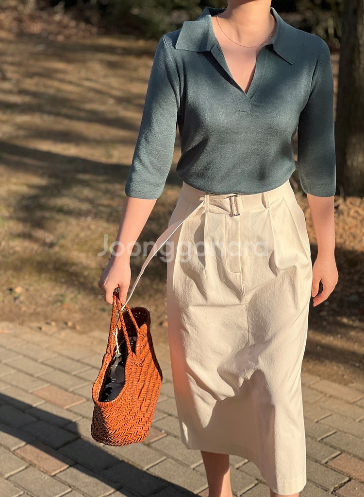 새상품] 실크 카라 니트_왠위윌 보웬 더캐시미어 타임--1