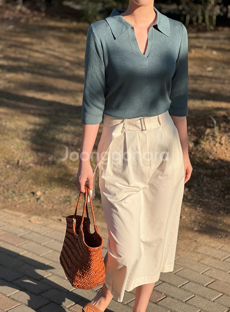 새상품] 실크 카라 니트_왠위윌 보웬 더캐시미어 타임--0