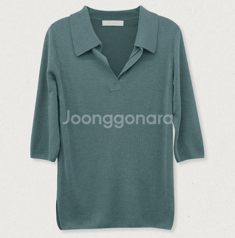 새상품] 실크 카라 니트_왠위윌 보웬 더캐시미어 타임--4