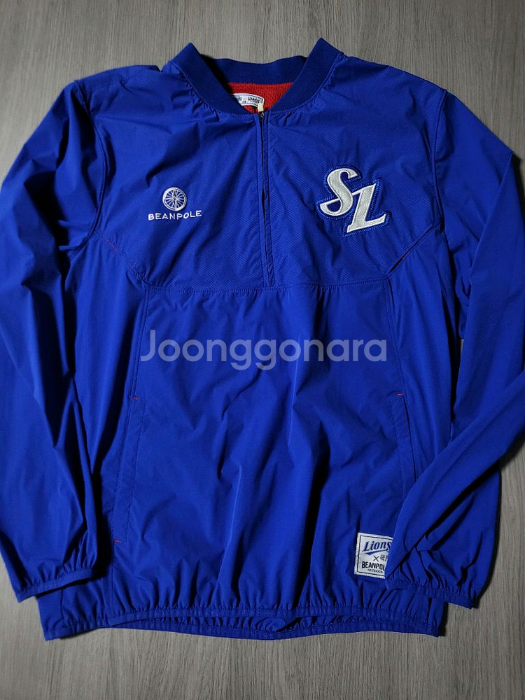 삼성라이온즈 빈폴 하프집업 점퍼--0
