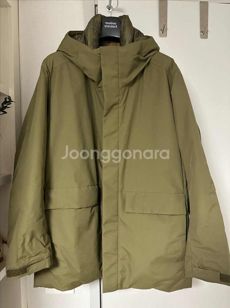 유니클로 하이브리드 다운 자켓(올리브) XL사이즈 판매--0