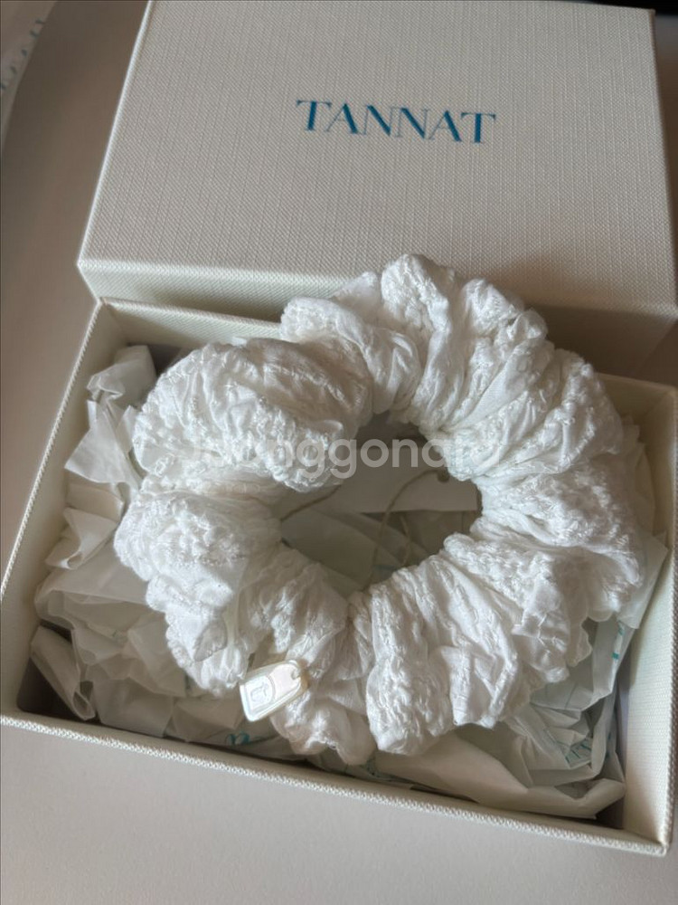 타낫 코튼레이스 스크런치 화이트 1사이즈--0