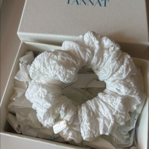 타낫 코튼레이스 스크런치 화이트 1사이즈