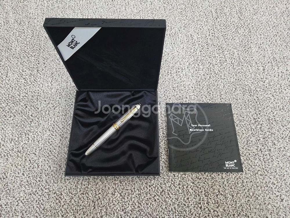 몽블랑 1468 솔리테어 스털링실버 F 만년필--0