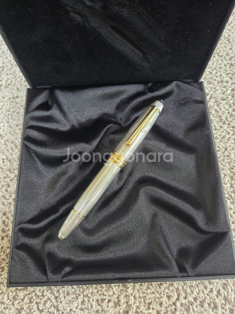 몽블랑 1468 솔리테어 스털링실버 F 만년필--1