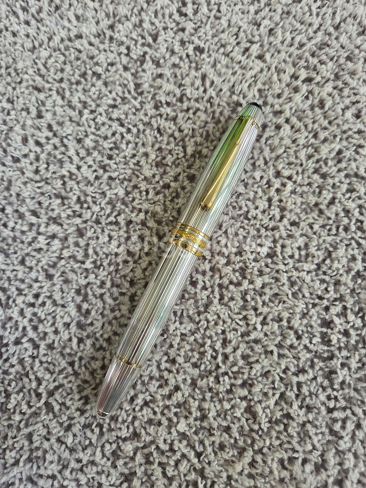 몽블랑 1468 솔리테어 스털링실버 F 만년필--2