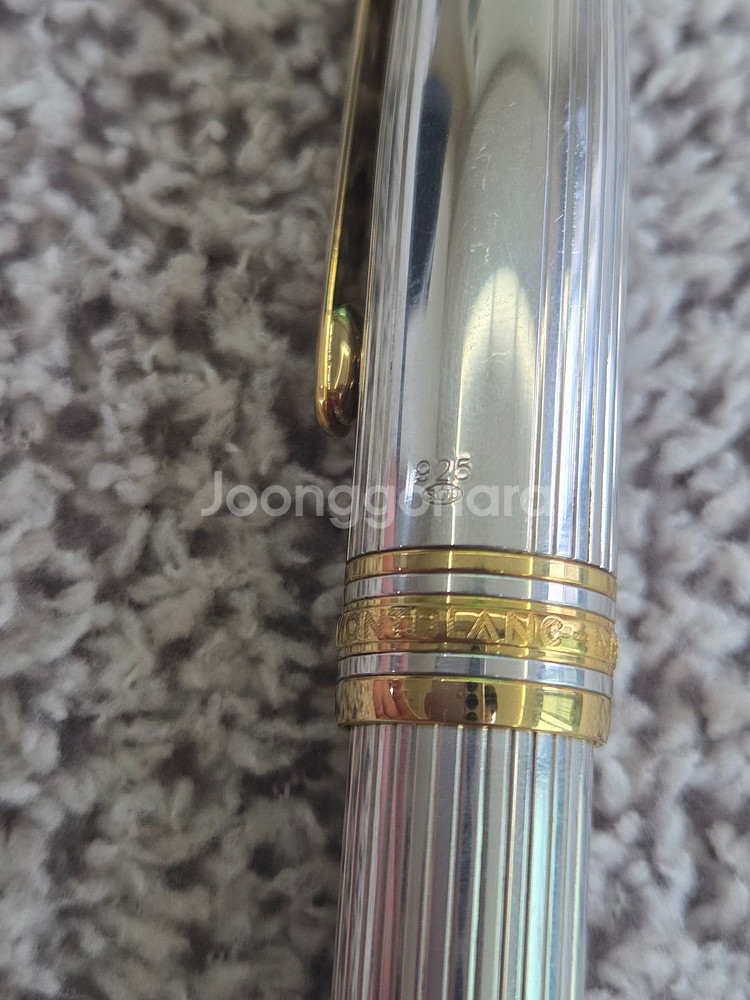 몽블랑 1468 솔리테어 스털링실버 F 만년필--3