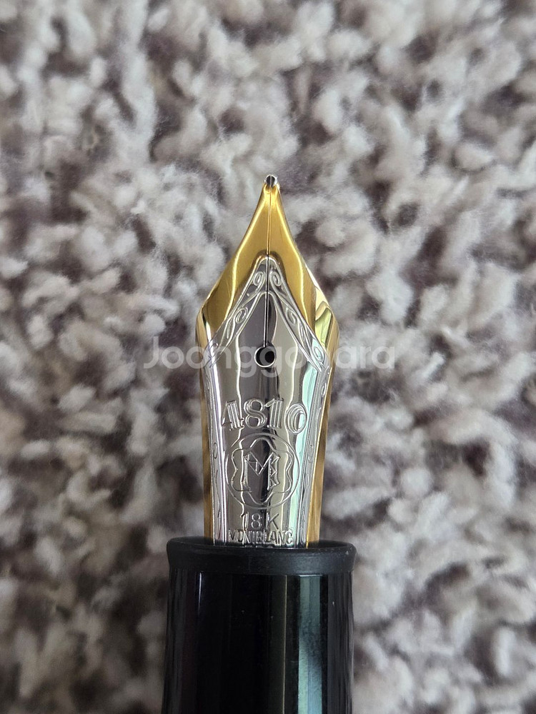 몽블랑 1468 솔리테어 스털링실버 F 만년필--5