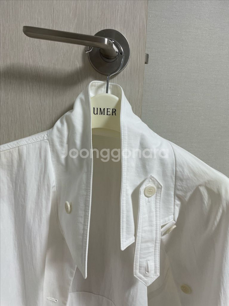 유메르 윈드 셔츠 자켓 화이트--2