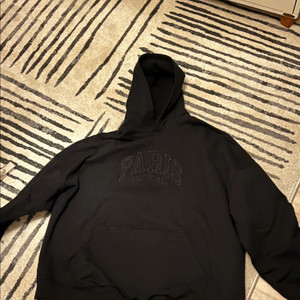 [2] 발렌시아가 시티 파리스 후드 블랙 23FW