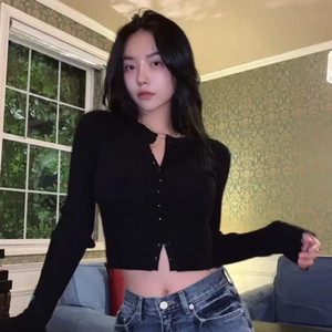 페일제이드 21fw 맥가디건 블랙 이미지