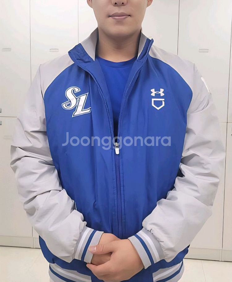 삼성라이온즈 언더아머 경량패딩 춘추유니폼95--1