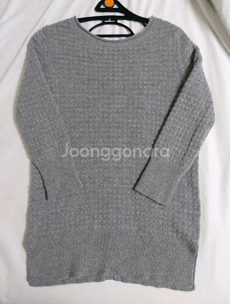 클럽모나코 캐시미어100 그레이니트55--0