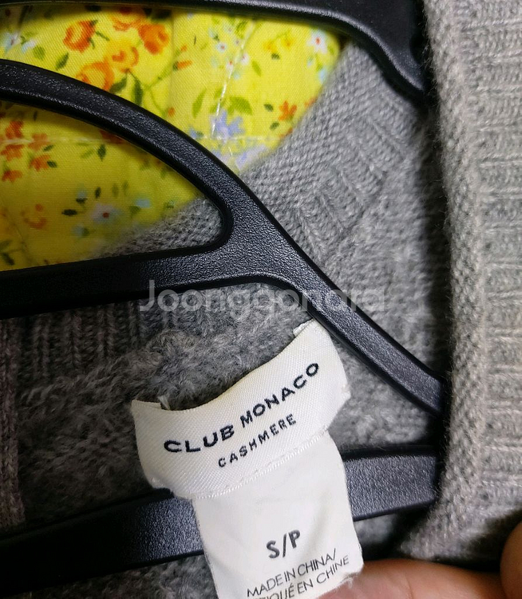 클럽모나코 캐시미어100 그레이니트55--3