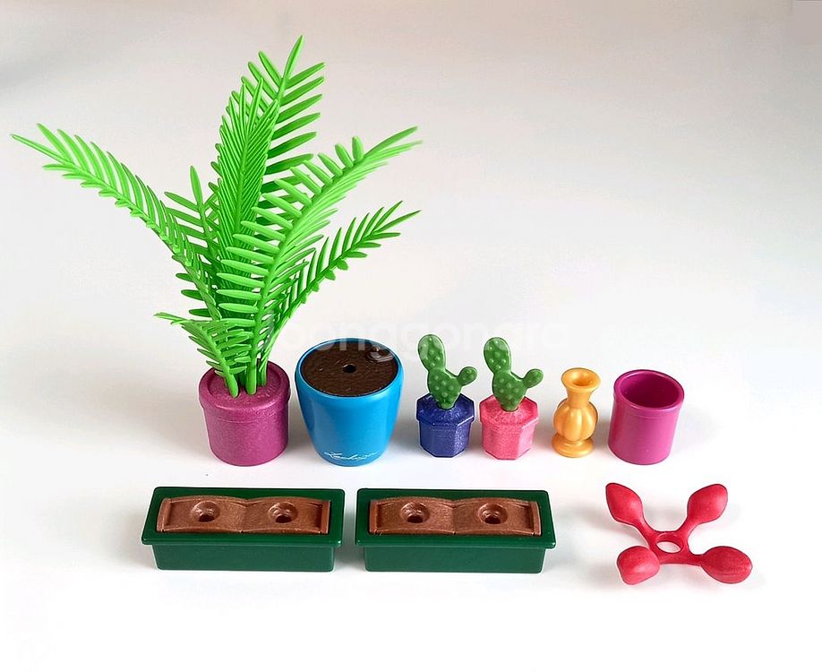플레이모빌 식물 화분 소품--0