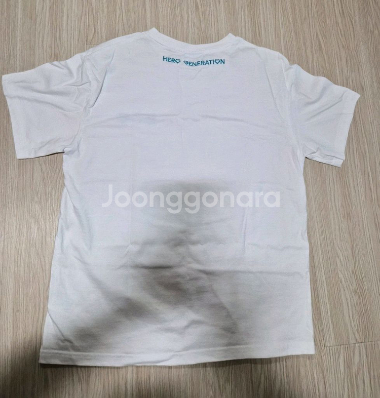 임영웅 공식 흰색 반팔티셔츠M+공식 스카프--2