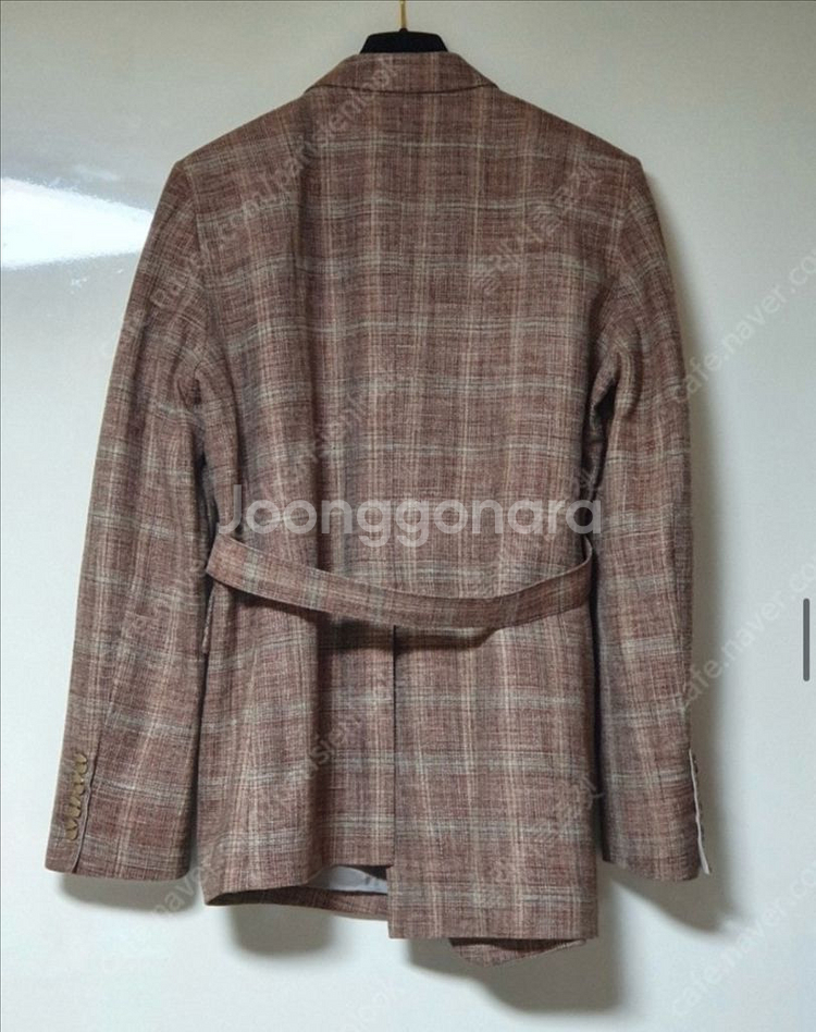 한섬 타임 벨티드 자켓--4