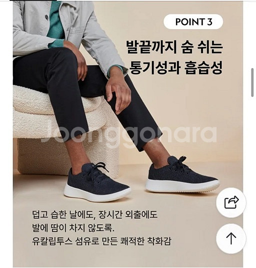 올버즈(allbirds) 울러너NZ 신발(265)--2