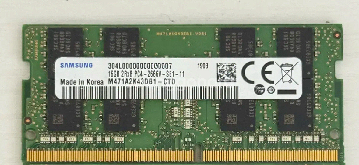 삼성 노트북램 16GB DDR4 2666V--0