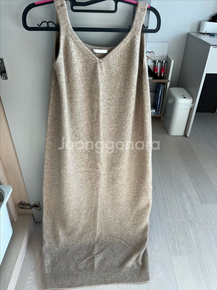 더캐시미어 캐시미어100% 뷔스티에 니트 원피스--0