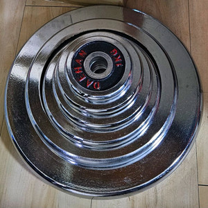 (상태 아주 좋음) 크롬 경량 원판 홈짐 도르레 리스트