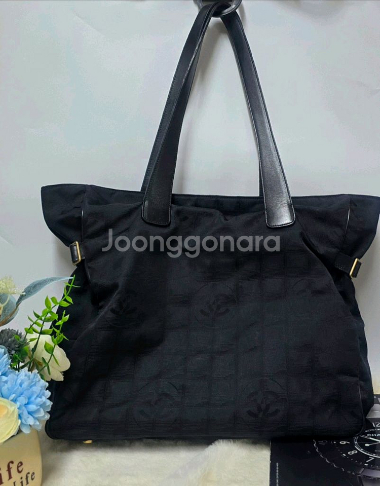 샤넬 페브릭 토트백 7번대 정품--1