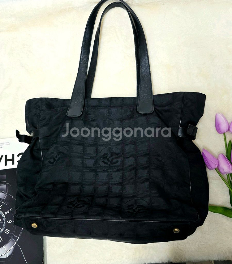 샤넬 페브릭 토트백 7번대 정품--2