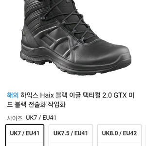 하익스 블랩 이글 택티컬 2.0 GTX 미드 블랙