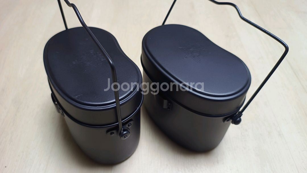 미군 메스킷, 캔틴컵, 반합 2개, 독일군 수통 등--2