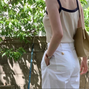 모네마켓 리본빛 레이골드 버튼팬츠