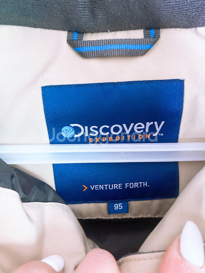 (여성95)디스커버리거위털너구리털후드사파리패딩--5