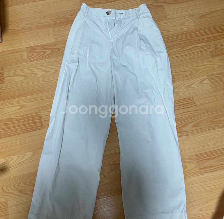 아이보리 바스락 면바지 s--0