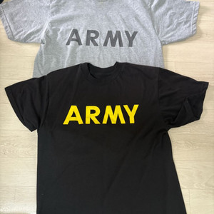 미육군 PT 반팔티 신구형 세트