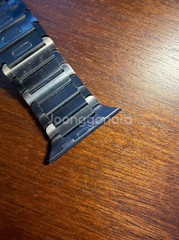 애플워치치 42(44) 링크브레이슬릿 블랙 정품--3