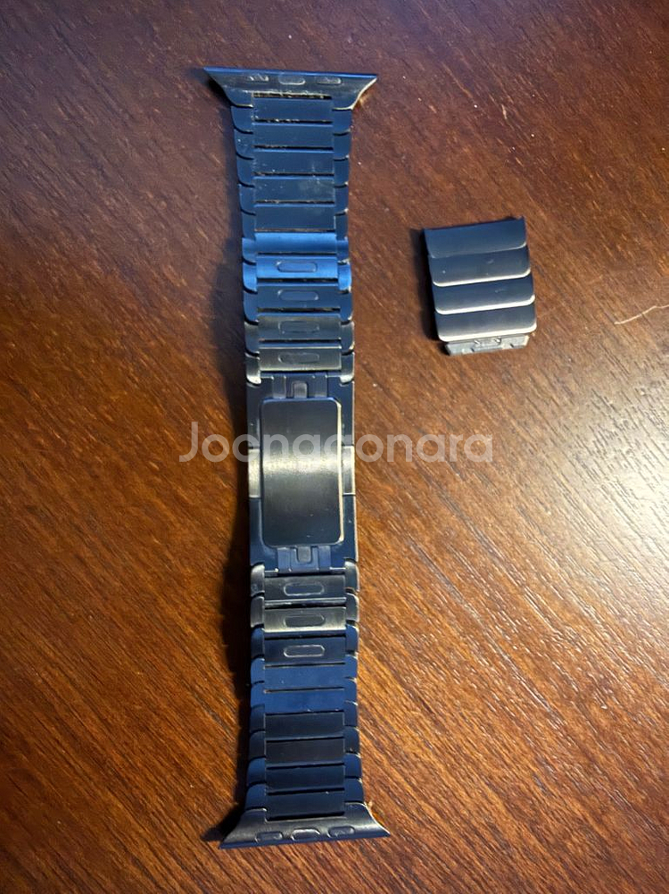 애플워치치 42(44) 링크브레이슬릿 블랙 정품--1