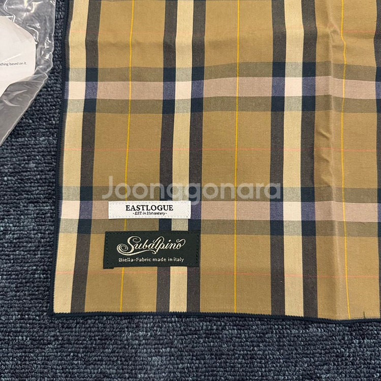 이스트로그 체크 손수건 스카프--1