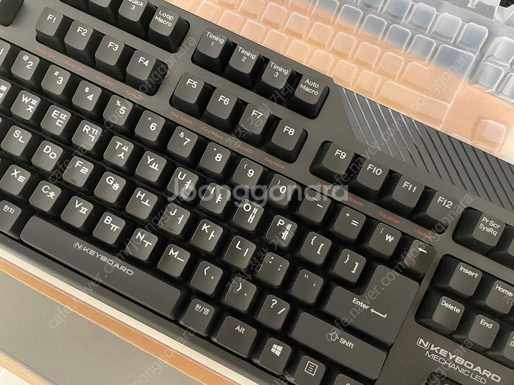 메카닉led 저소음적축+추가키캡+미사용키스킨--3