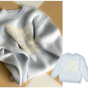 1회착용,거의새상품) 파스텔 루즈핏 여성 니트