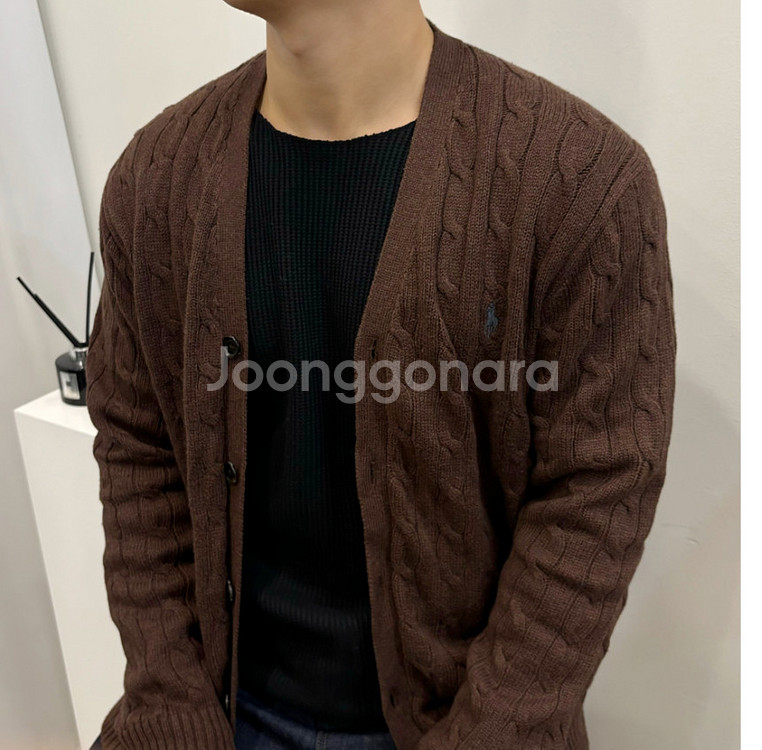 (새상품) 폴로 랄프로렌 코튼 케이블 가디건--1