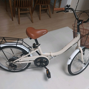k2 20인치 접이식 자전거 아이보리