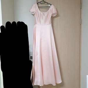 핑크 미카도실크 돌잔치 맘 드레스 촬영드레스 웨딩드레스