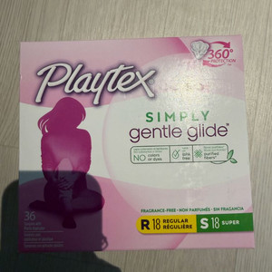 플레이텍스 탐폰 젠틀 글라이드 R, S 혼합