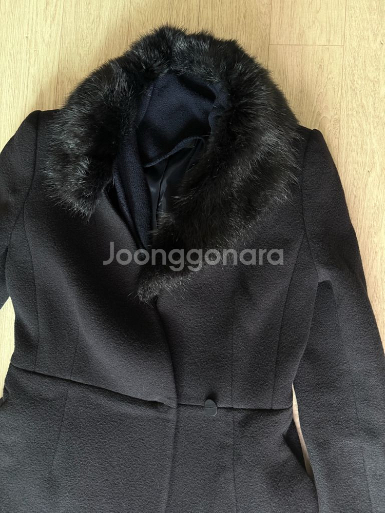 질스튜어트 네이비 여성 울코트 S사이즈--2