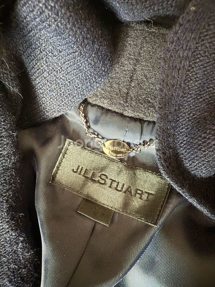 질스튜어트 네이비 여성 울코트 S사이즈--3