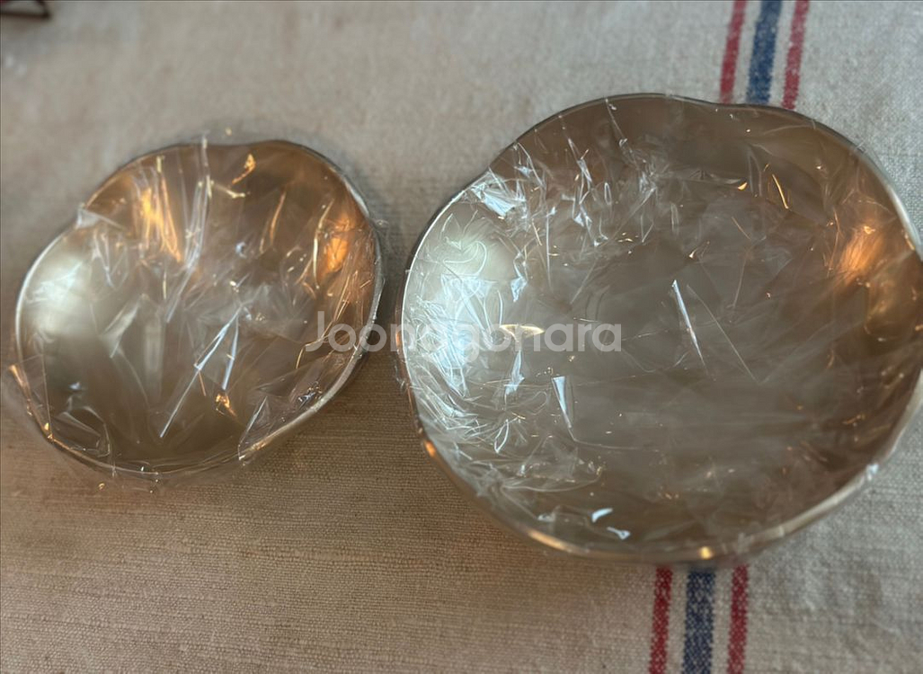 놋담 방짜유기 봄꽃찬기 1,2호 세트 (총 2P) 새상--0