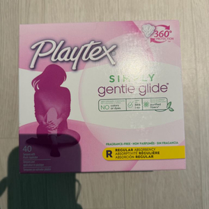 플레이텍스 탐폰 젠틀글라이드 레귤러