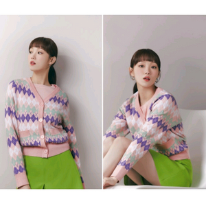 The AtG (새제품) 아가일 니트 가디건